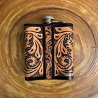 Outback King | Flask | Beaded Diamond & Scroll
