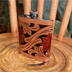 Outback King | Flask | Sunburst Bloom & Scroll