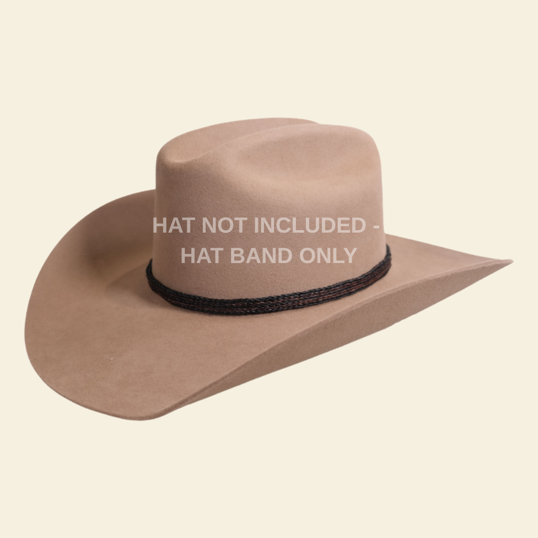 Outback King | Horsehair Hat Band | with Sliding Knots