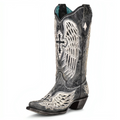Corral | Black Cross & Wings Studs | Dark Gray - Outback Traders Australia