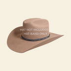 Outback King | Horsehair Hat Band | with Sliding Knots
