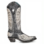 Corral | Black Cross & Wings Studs | Dark Gray - Outback Traders Australia