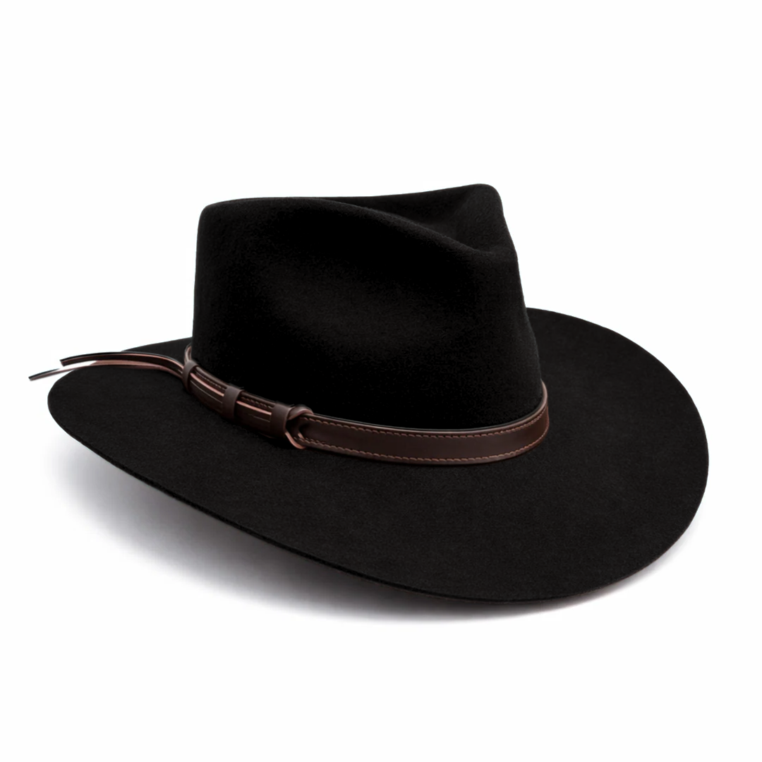 Outback King | Luxury Wool Felt | Big River | Black