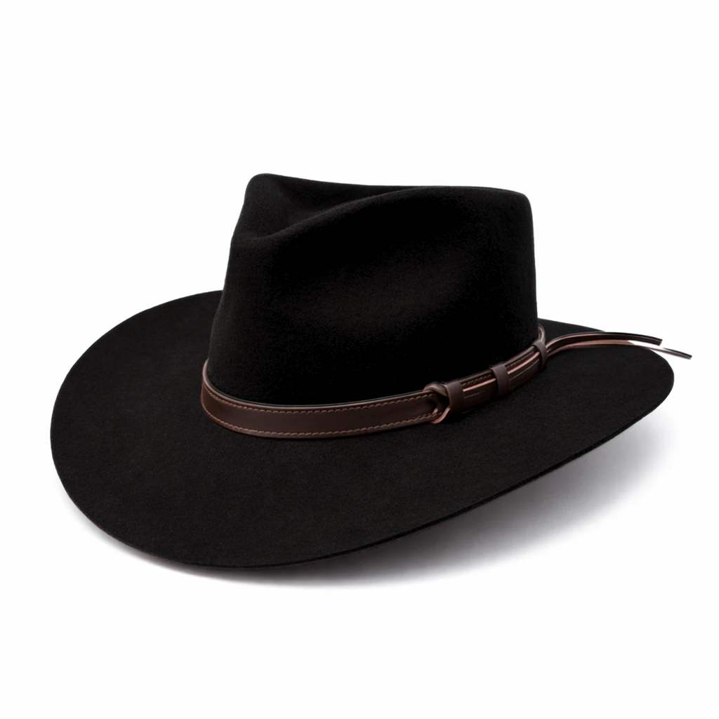 Outback King | Luxury Wool Felt | Big River | Black