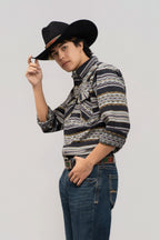 Outback King | Men's Frontier Shirt | Inca Black/Gold