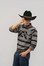 Outback King | Men's Frontier Shirt | Inca Black/Gold