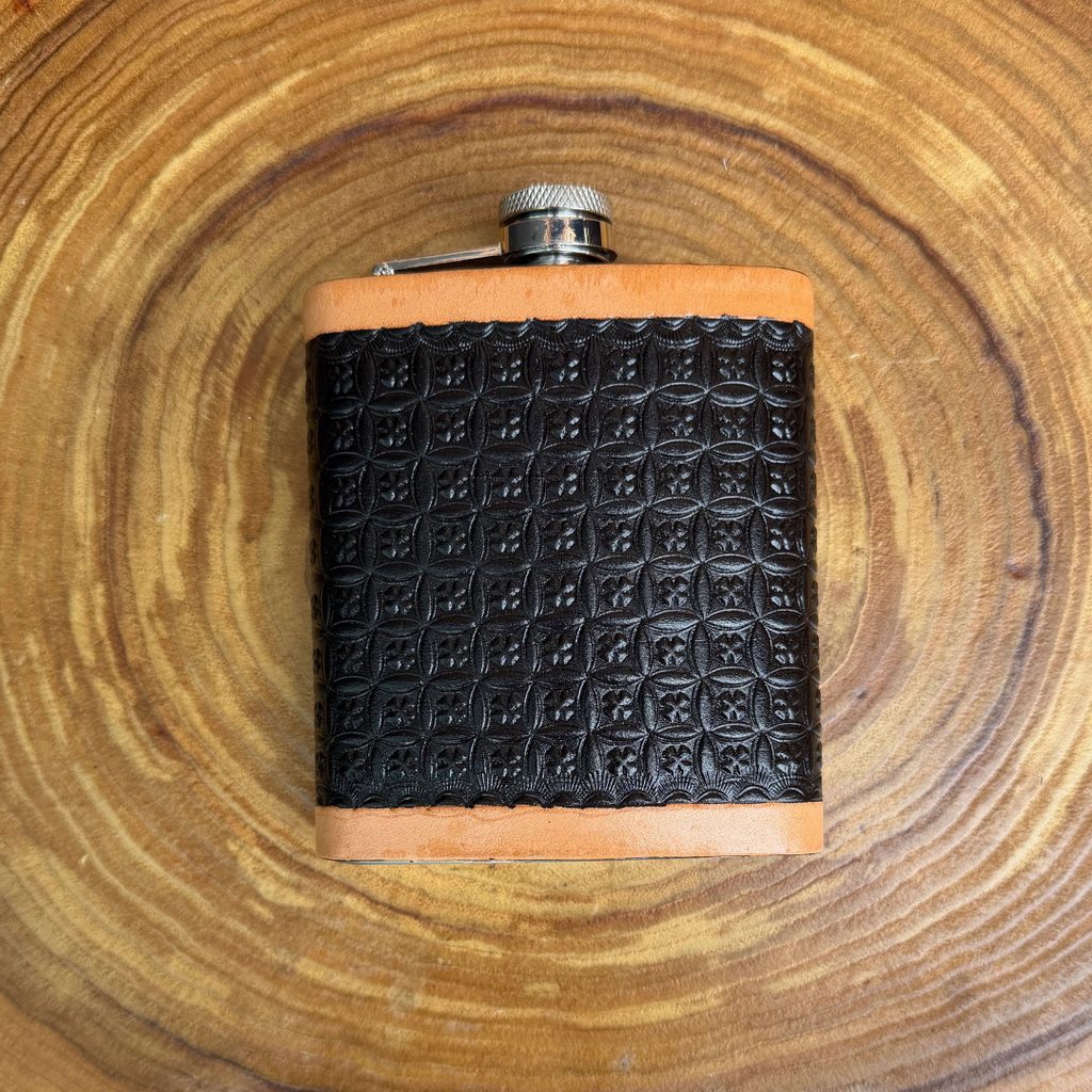 Outback King | Flask | Two-Tone Stamped Matte