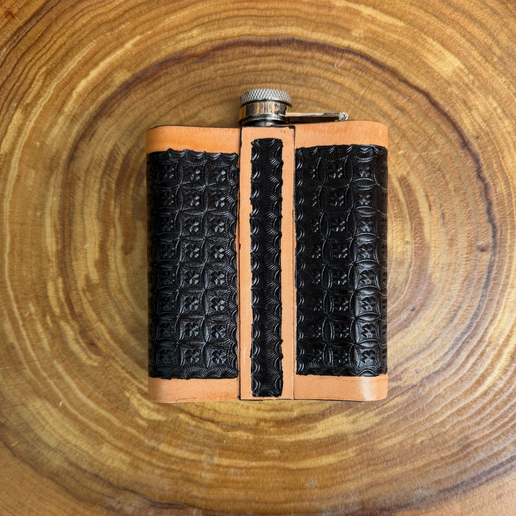 Outback King | Flask | Two-Tone Stamped Matte