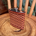 Outback King | Flask | Honey-Toned Braided Geometric