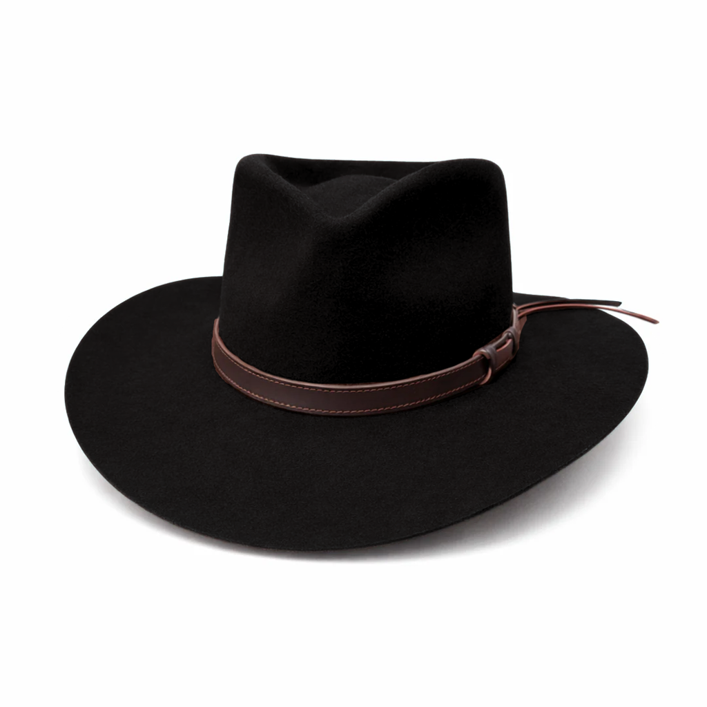 Outback King | Luxury Wool Felt | Big River | Black