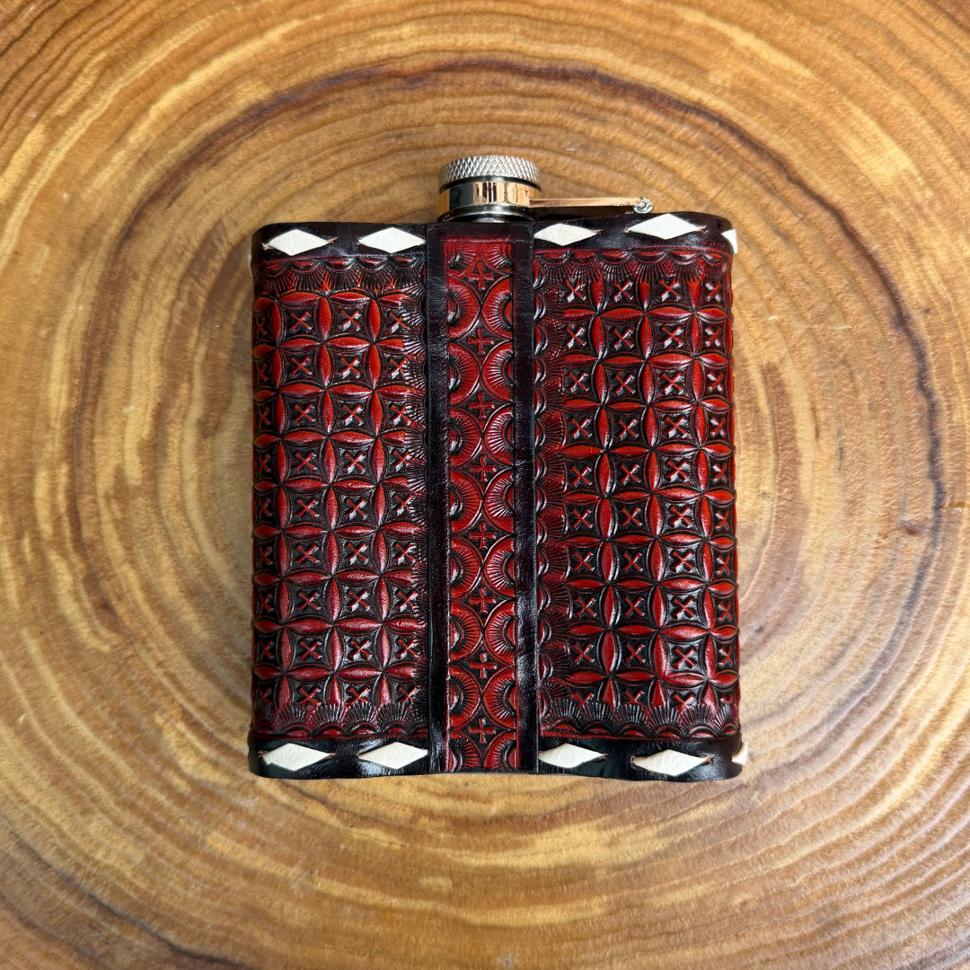 Outback King | Flask | Oxblood Clover & Buckstitch
