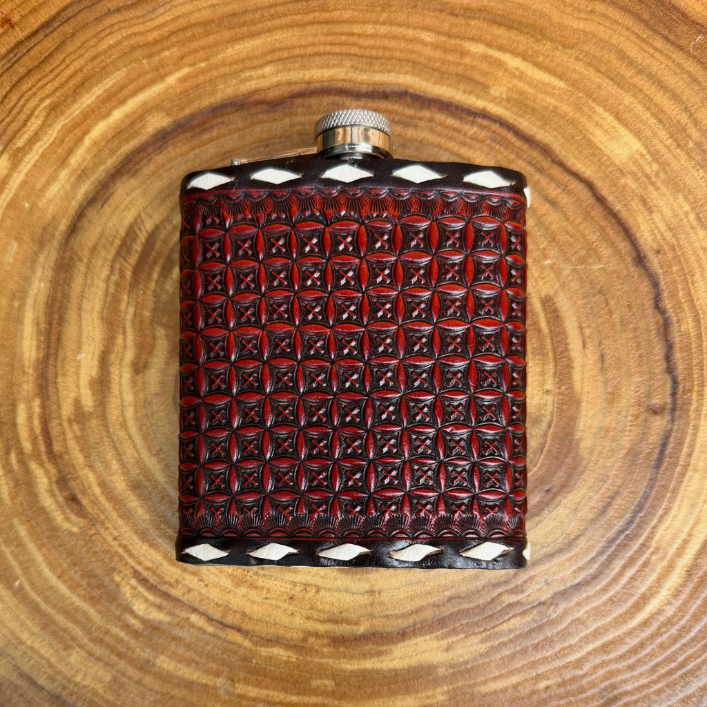 Outback King | Flask | Oxblood Clover & Buckstitch