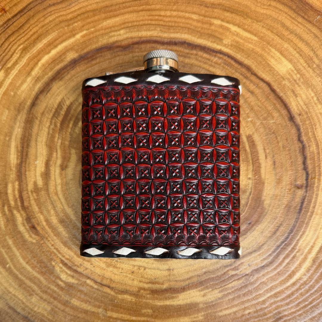 Outback King | Flask | Oxblood Clover & Buckstitch