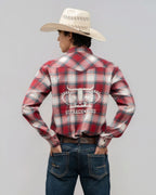 Outback King | Men’s Legend Logo Shirt | Red/Green Check