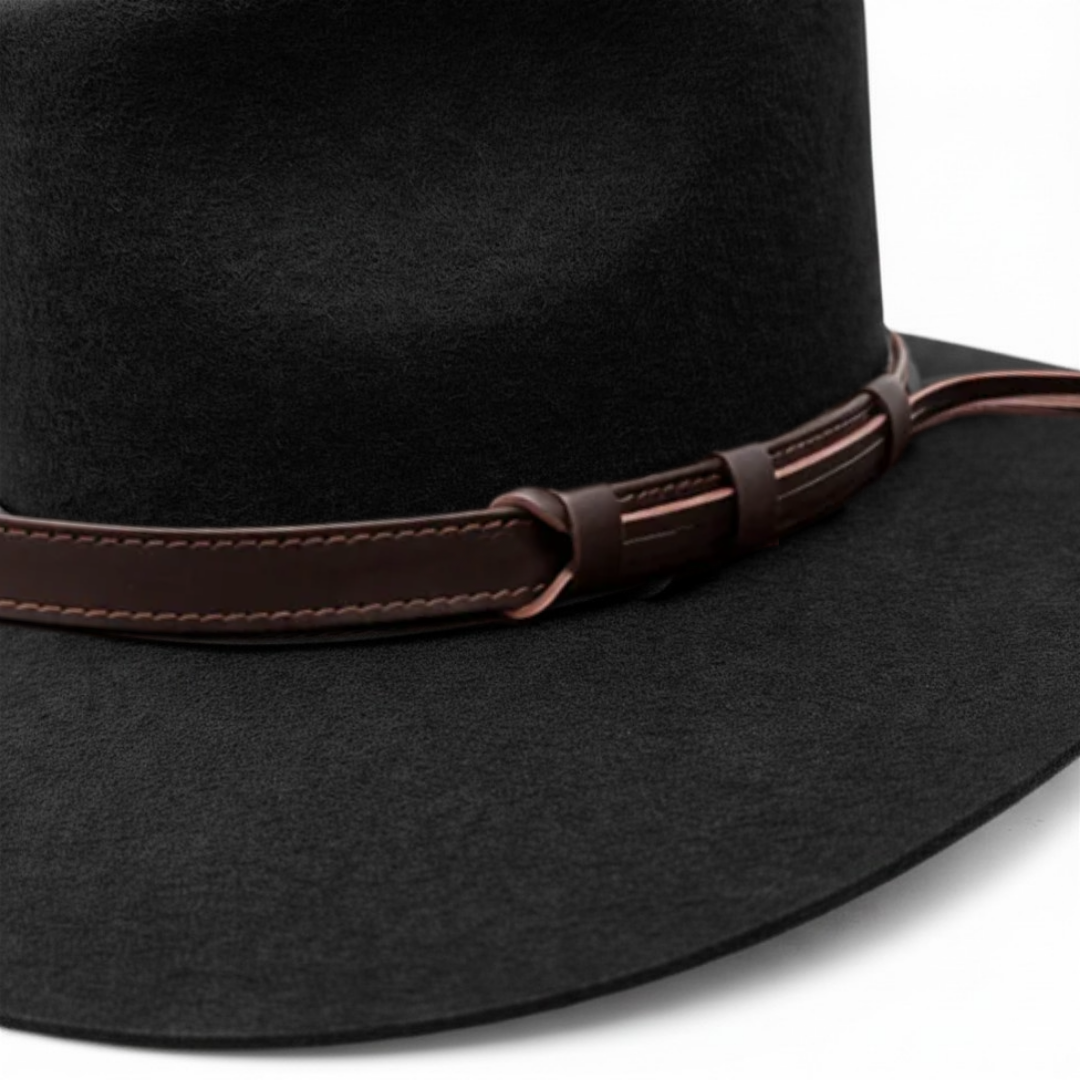 Outback King | Luxury Wool Felt | Big River | Black