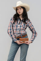 Outback King | Honey Don't Shirt | Orange/Black Check