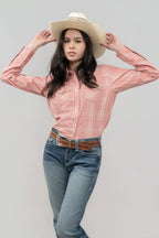 Outback King | Honey Don't Shirt | Pink Check