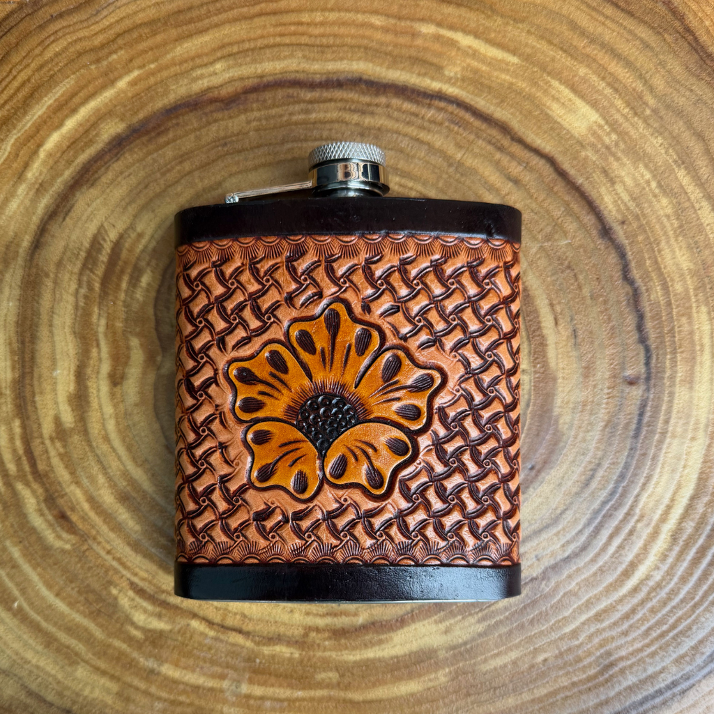 Outback King | Flask | Stamped Lattice & Bloom