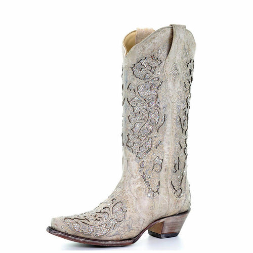 Corral | Glitter Inlay Crystals | White *In Stock - Outback Traders Australia