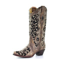 Corral | Embroidered Black Sequin Inlay | Brown *In Stock Now - Outback Traders Australia