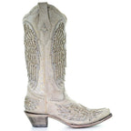 Corral | Cross & Wings | Snip Toe | White