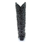Corral | Tall Top with Full Inlay & Studs | Black - Outback Traders Australia