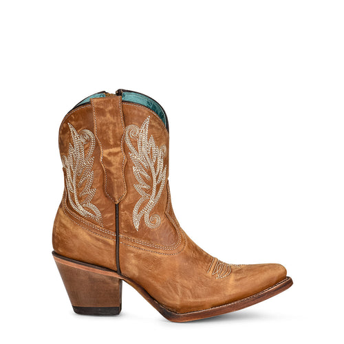 Corral | Embroidery Ankle Boot | J Toe | Golden