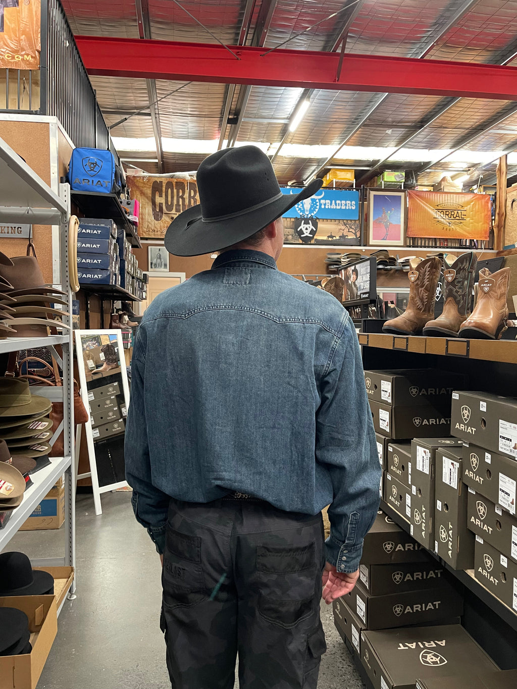 Outback King| Heritage Rancher Denim | Men's Western Shirt