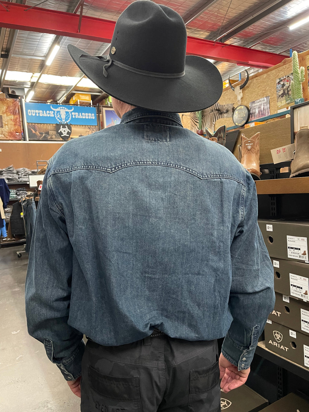 Outback King| Heritage Rancher Denim | Men's Western Shirt