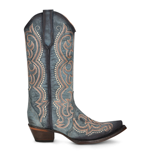 Circle G | Embroidery & Triad | Snip Toe | Blue Jean