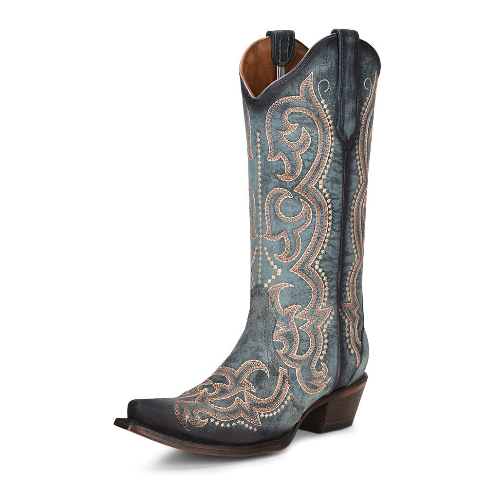 Circle G | Embroidery & Triad | Snip Toe | Blue Jean