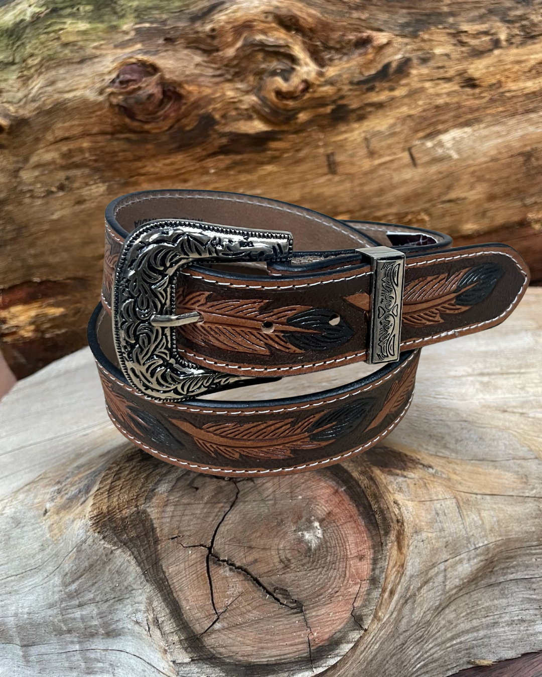 Outback King | Junior Western Belt | Bold Feather