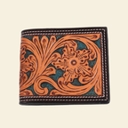 Outback King| Turquoise Vine | Western | Bi-Fold Wallet