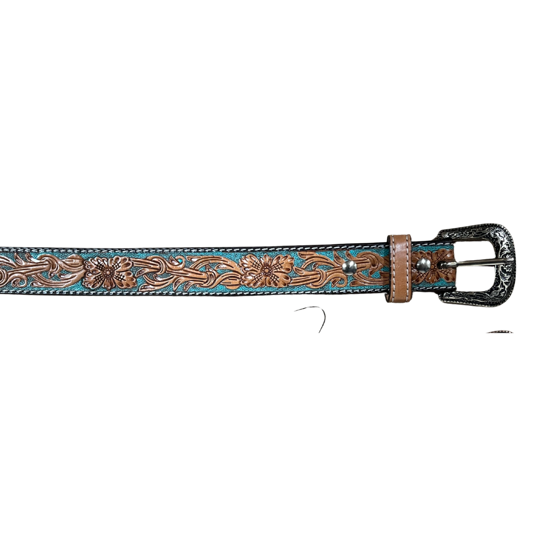 Outback King | Junior Western Belt | Turquoise Vine