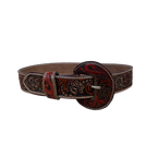 Outback King | Carved Tool Western Belt | Floral Ridge