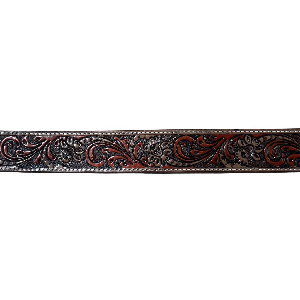 Outback King | Carved Tool Western Belt | Floral Ridge
