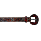 Outback King | Carved Tool Western Belt | Floral Ridge
