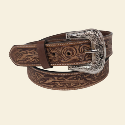 Outback King | Western Belt | Antique Feathers