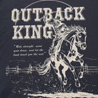 Outback King | Storm Rider | Cowboy Fit T-Shirt | Midnight Blue