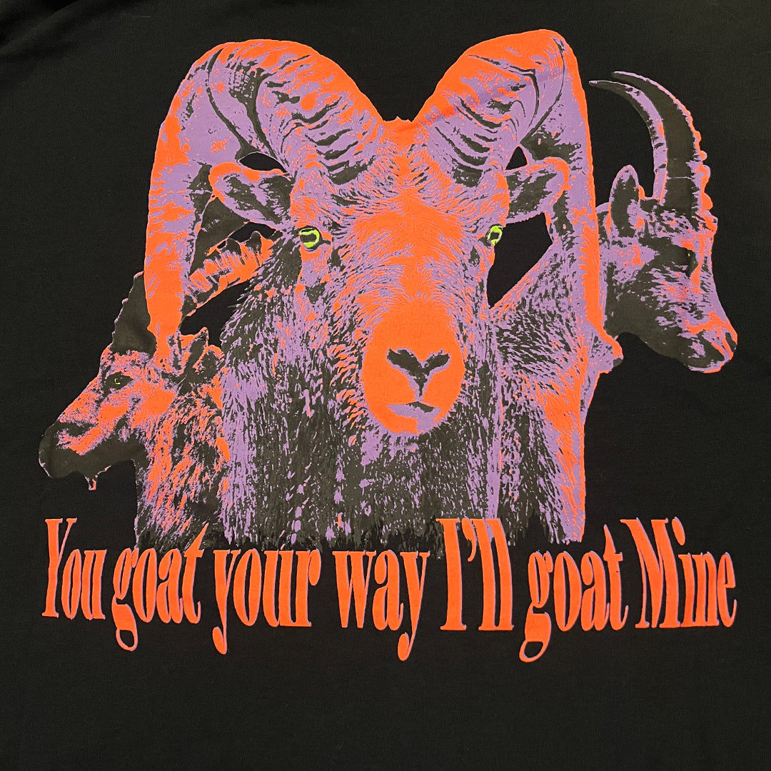 Outback King | Goat Mind | Cowboy Fit T-Shirt | Pitch Black