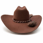 Outback King | Luxury Wool Felt | Cattleman | Chocolate