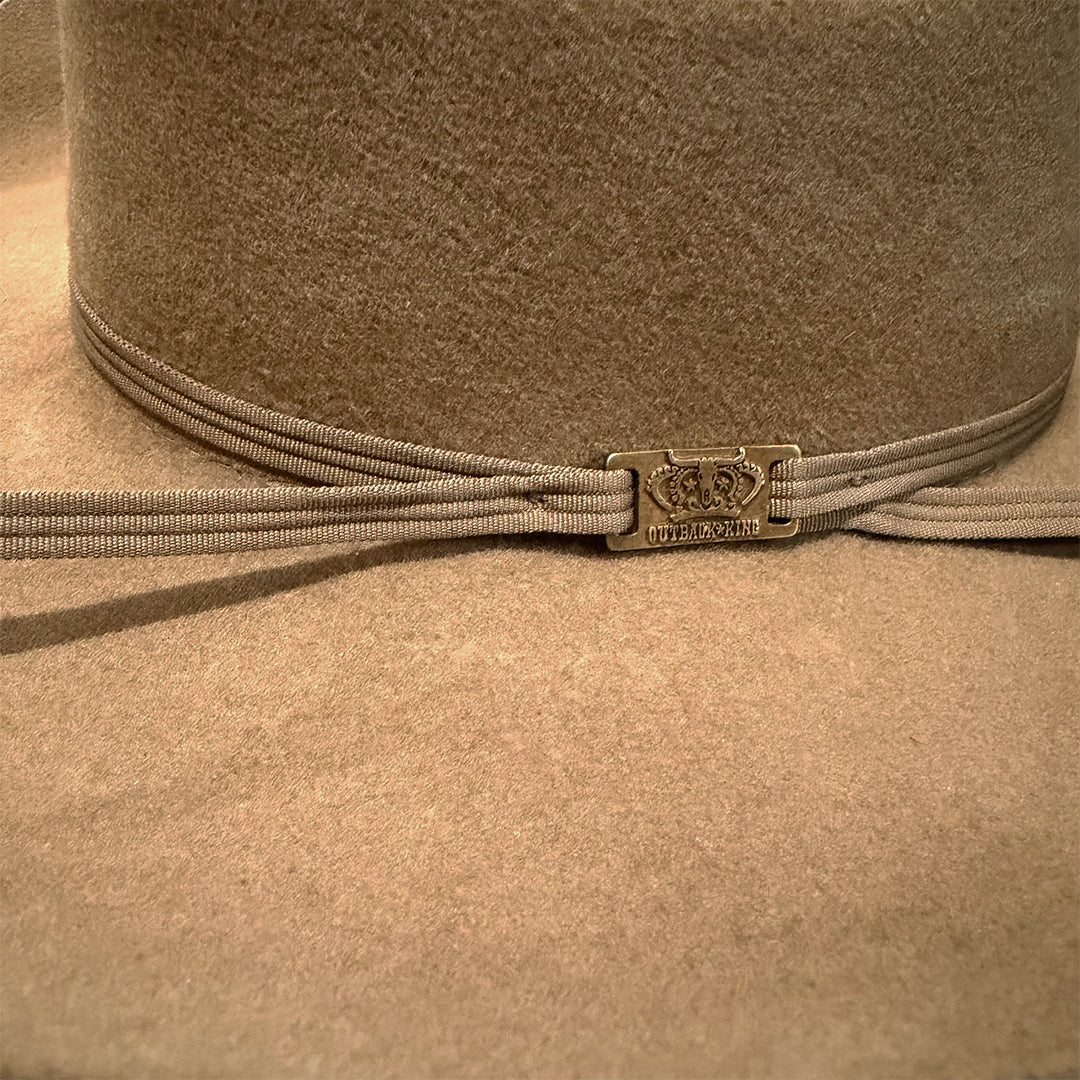 Outback King | Luxury Wool Felt | Gun Smoke | Sand