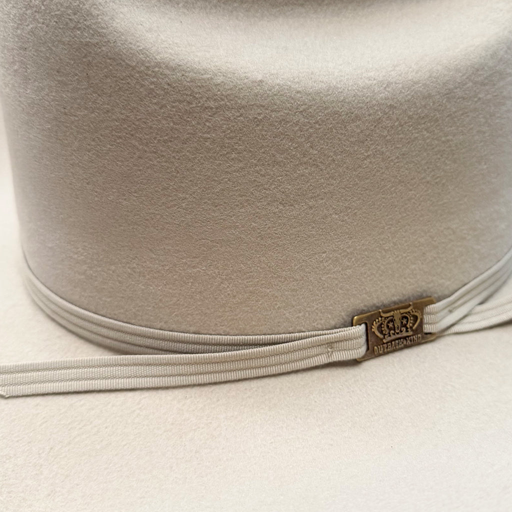 Outback King | Luxury Wool Felt | Gun Smoke | Silver Belly