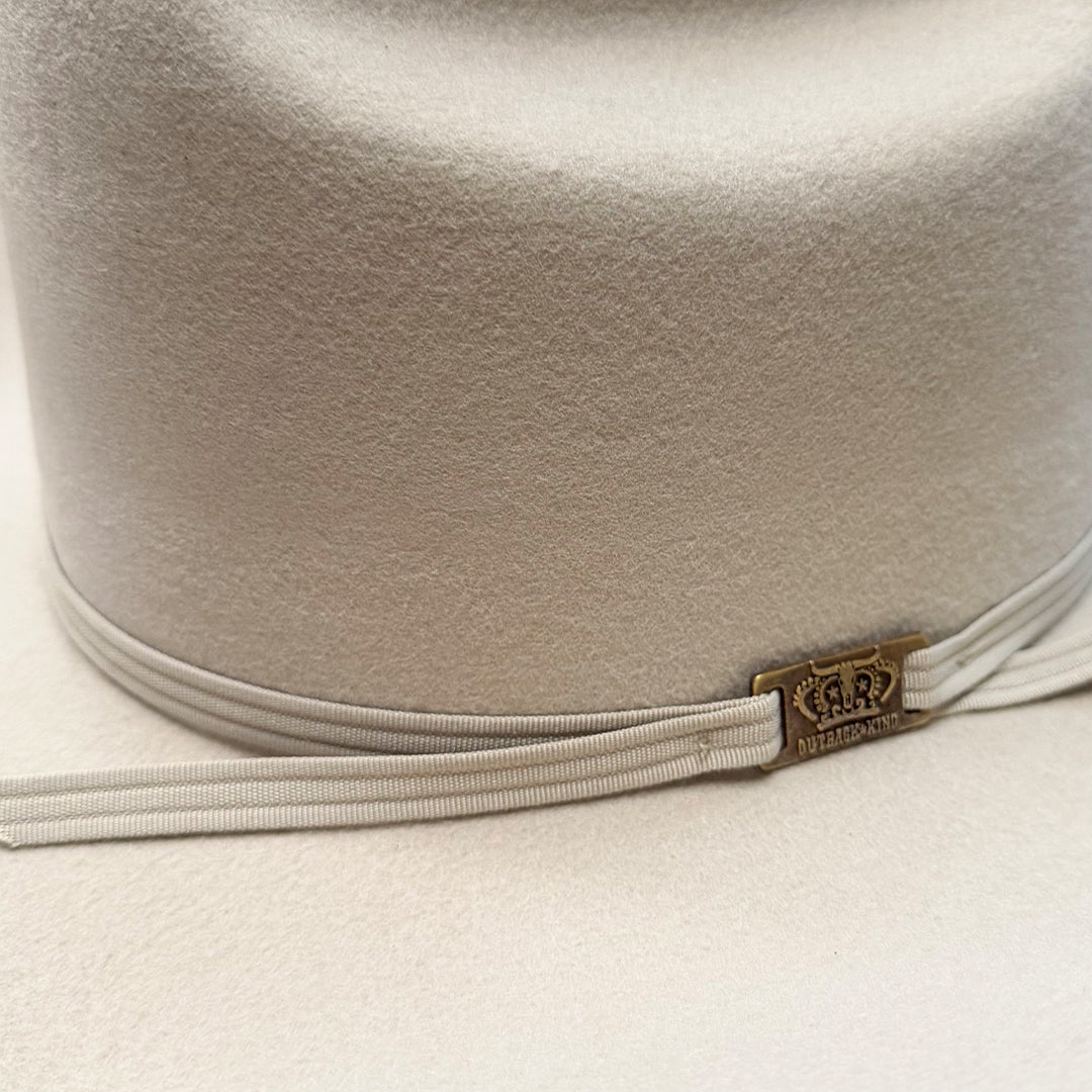 Outback King | Luxury Wool Felt | Gun Smoke | Silver Belly