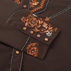 Outback King | Men's Ranger Embroidery Cowboy Shirt | Copper Canyon