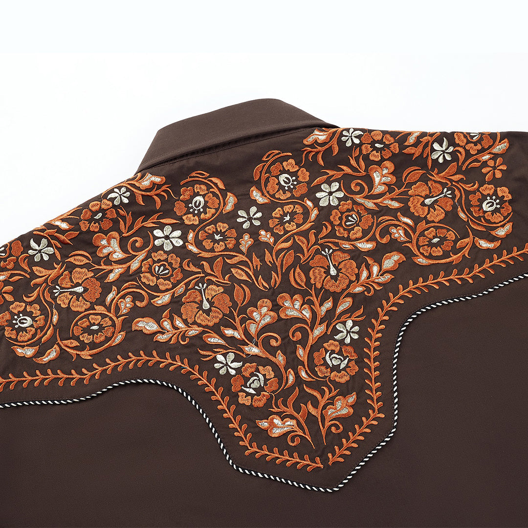 Outback King | Men's Ranger Embroidery Cowboy Shirt | Copper Canyon