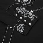 Outback King | Men's Ranger Embroidery Cowboy Shirt | Midnight Embroidery