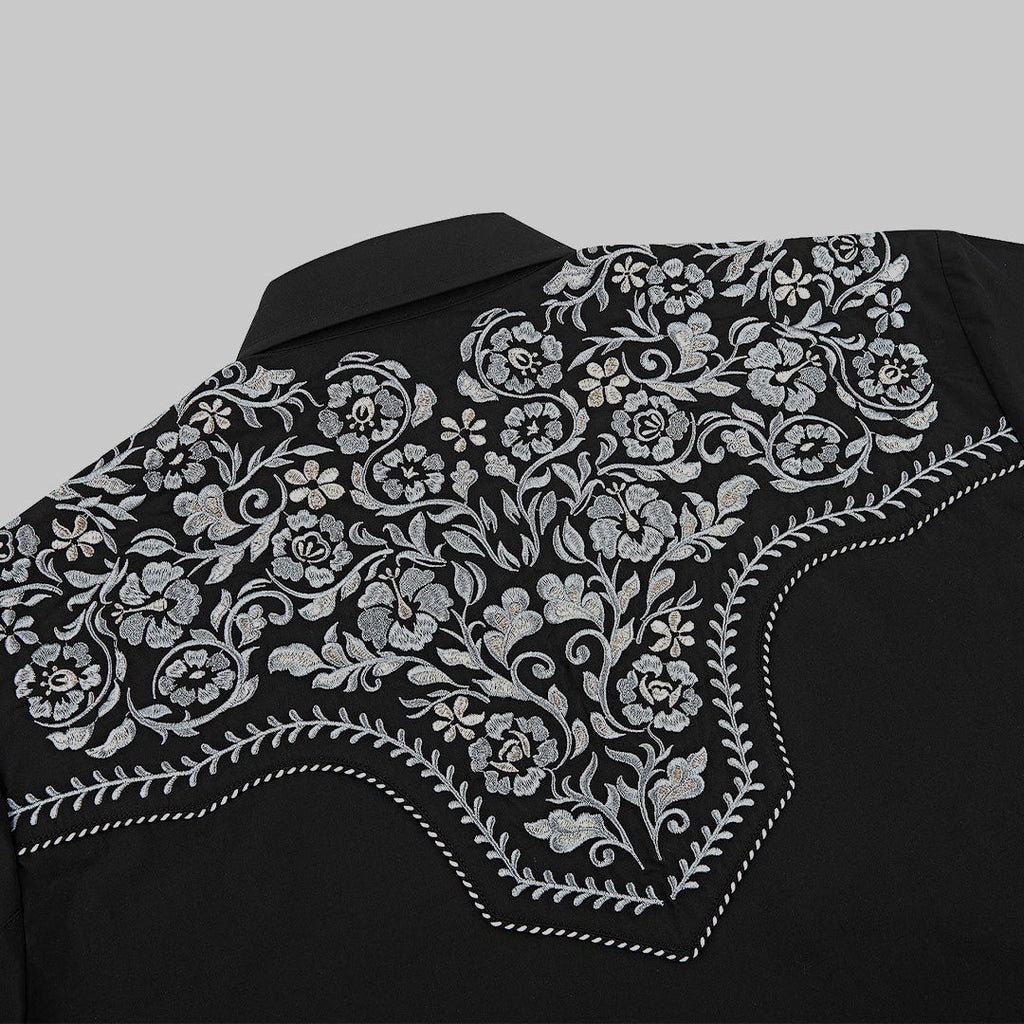 Outback King | Men's Ranger Embroidery Cowboy Shirt | Midnight Embroidery