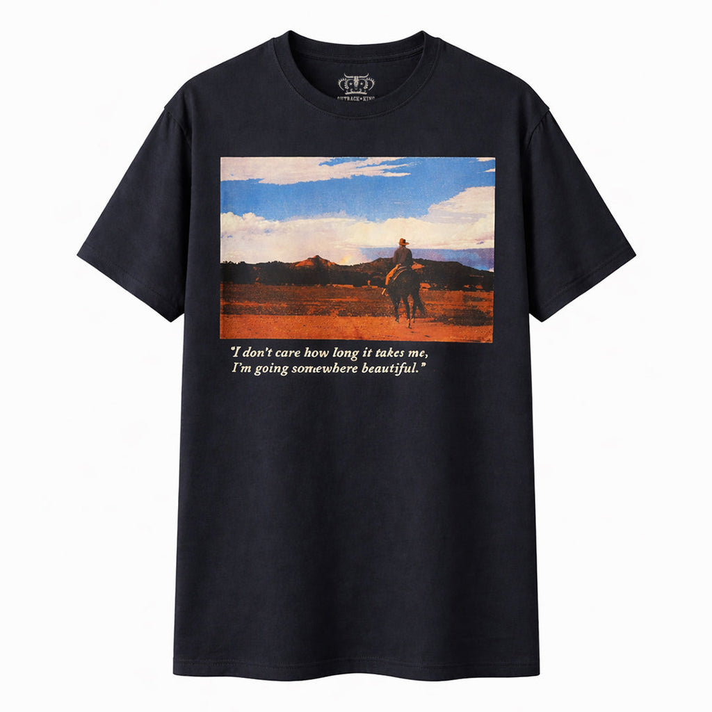 Outback King | Open Road | Cowboy Fit T-Shirt | Pitch Black