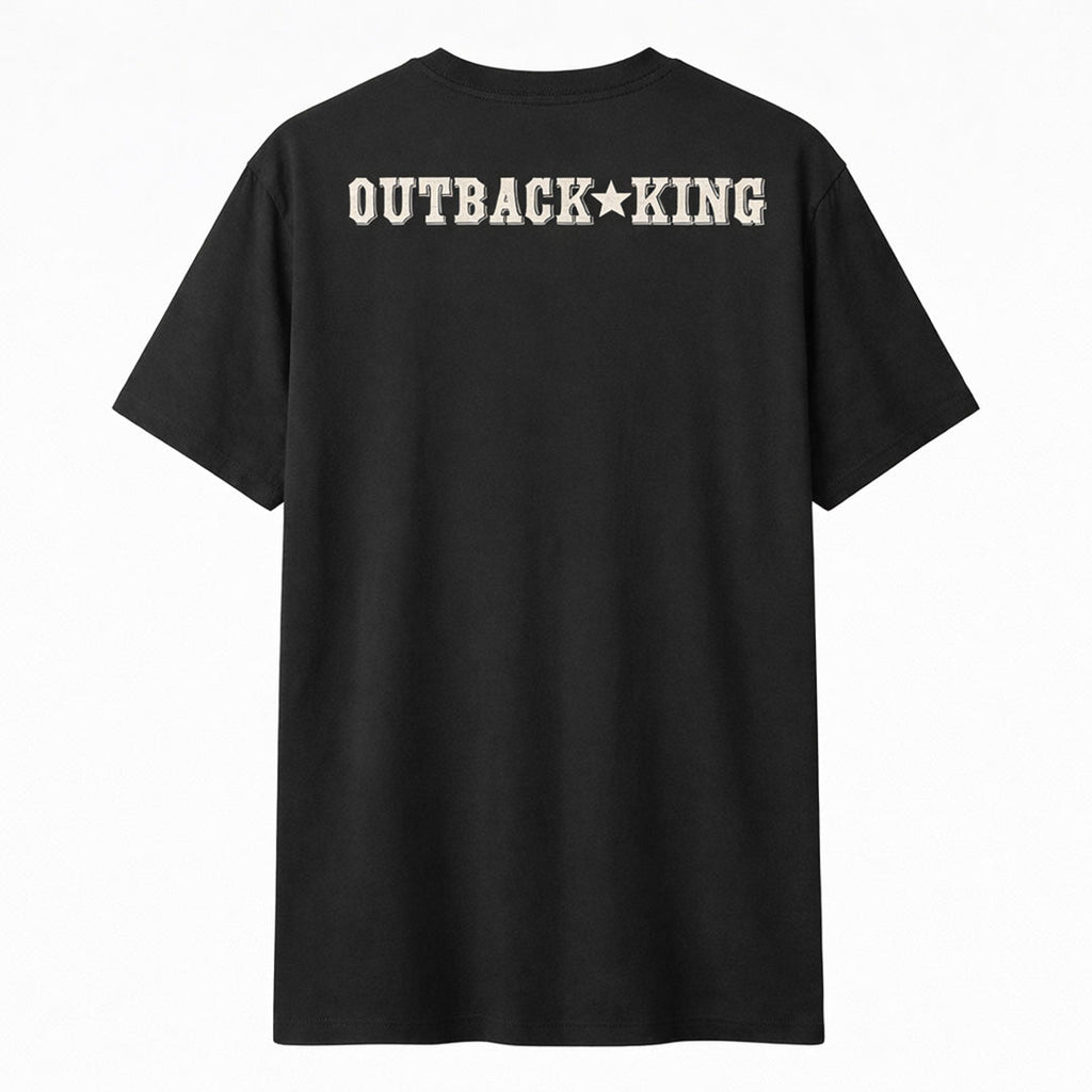 Outback King | Outlaw Duo | Cowboy Fit T-Shirt | Pitch Black
